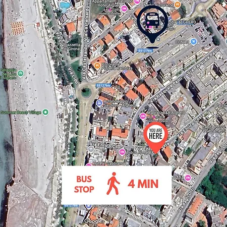 Apartmán Parcheggio Privato Un Minuto A Piedi Dal Mare! *